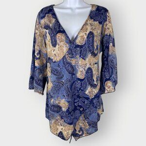 Vtg Y2K 90s Baby Doll Top | 1X | Asym Hem Glitter | Whimsigoth Fairy Grunge